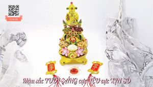 Bông Tỏi Ông Địa Đậu Ngũ Cốc Thần Tài May Mắn - TỎI CÁT TƯỜNG