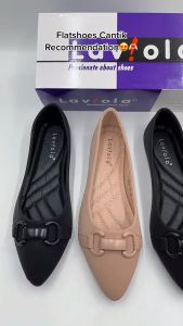 Laviola 3897 LSH - Flat shoes Wanita Bahan Pu Sintetis Model Pointy Toe Casual - Lazada