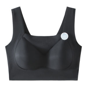 Intimates Pull-up Push-up Womens Small Size Thickened Flat Chest Big Anti-Sagging Seamless Safety Wireless Sports Bra