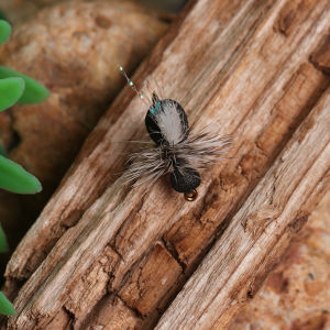 ICERIO 3PCS/6pcs Fly Fishing Flies Dry Fly Black Foam Ant for Riverine Trout Panfish Bass Grayling and Carp Fishing Lures