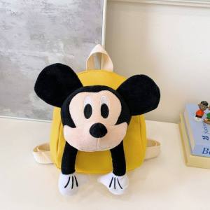 DTHN | Cute Mickey Cartoony Fluffy Lightweight School Backpack