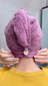 Quick Dry Hair Towel Cap Strong Water Absorbent Bath Salon Spa Cap Dry Hair Cap Dry Hat Towel Tuala Rambut