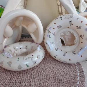 1PC Bear & Rabbit Canopy Arm Float - Thickened Inflatable Pool Float for Summer Beach & Pool Parties