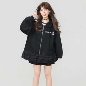 KEIKO | Sweet Punk Style Y2K Age-Reducing Print Zipper Hoodie