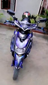 Augety Motorcycle Side Mirror: Street King Anti-Glare & Adjustable Blue Lens