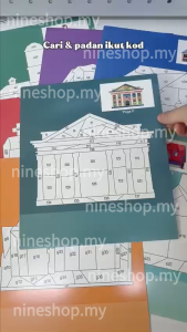 8 in 1 Kids Sticker Puzzle Painting DIY Educational Toy Number Matching Mainan Kanak Kanak Age 3 Plus