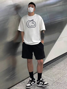 Áo Thun Cotton Nam Dáng Rộng Mùa Hè in Họa Tiết Rắn Màu Tay Ngắn Cổ Tròn Phong Cách Hip Hop Thoải Mái Thoáng Khí