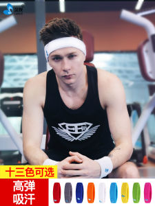 Sports Cotton Guide Sweat Headband Basketball Running Fitness Yoga Sweat-Wiping Head Protection Belt Hair Band Men and Women Childrens Headscarf Antiperspirant