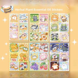Cute Cat Mosquito Repellent Stickers Plant Essential Oil Based Ideal for Children Adults Outdoor Use 36 Pieces Pack