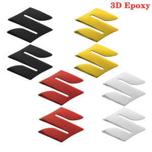 Suzuki Emblem Logo Sticker 3D S Badge Resin Gel Decals For Suzuki Raider 150 skydrive 125 Hayabusa Gixxer SF 250 GSX Motorcycle Waterproof Accessories