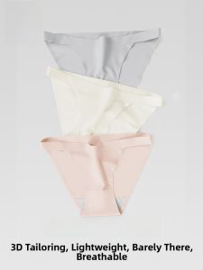 MONCAICHAN | Dream Color Morning Seamless Cotton Yoga Fitness Briefs Ice Silk Thin Shorts Womens Underwear Breathable Antibacterial