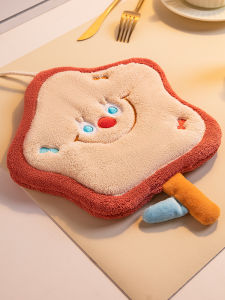 Thickened Absorbent Hand Towel Cute Cartoon Bathroom Kitchen Handkerchief Towel Washing Hands Small Square Cloth Home Decor