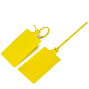 100 Blank Plastic Tags for Labeling Waterproof Hanging Label Tag Writable Tags Seal Plastic Marking Labels for Clothes Luggage Bags Keys Inventory