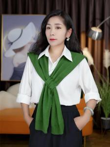 Áo Khoác Ngoài Phong Cách Hàn Quốc Áo Len Dệt Kim Màu Trơn Mùa Xuân Đa Năng Thời Trang Áo Sơ Mi T-shirt Áo Khoác Ngoài Kiểu La Cà