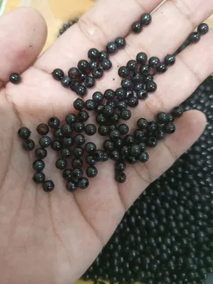 4mm Smooth Round Black Beads 200pcs per pack