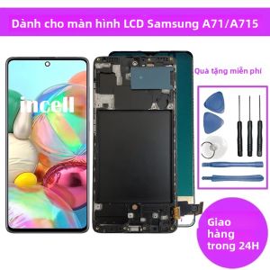 Màn Hình LCD Samsung Galaxy A71 Với Khung Bộ Phận Cảm Ứng Lắp Ráp Màn Hình Cảm Ứng Điện Dung TFT Cho Điện Thoại Di Động A715 A715F