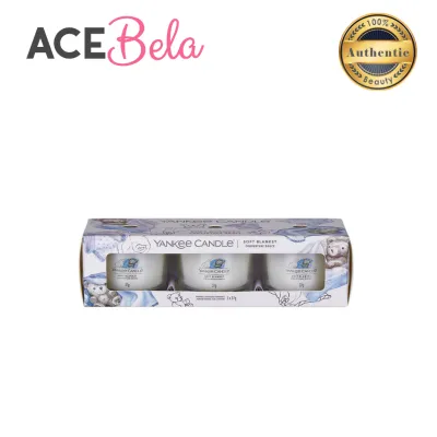 Yankee Candle 3 Pack Filled Votive Soft Blanket (3x37g) (100% Authentic)