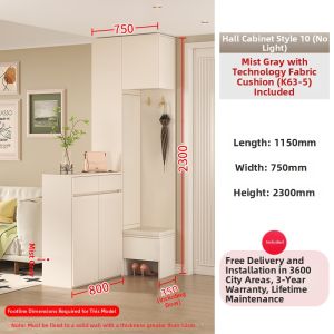 QIANGXIANG | Corner Entrance L-shape Shoe Storage Cabinet for Small Homes 27 Wide
