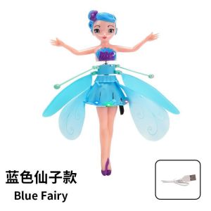 Enchanted Fairy Princess RC Helicopter with LED Lights and USB Charging - Kids Toy Airplane for Girls 6-8 Years