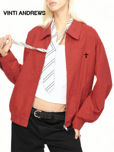 Retro Simple Stylish Collared Jacket for Women