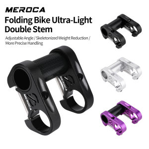 MEROCA | MERCOCA Double Handlebar Stem Extender for 25.4mm Straight Handlebar Only Folding Bike 412 SP8 Modification Stem Riser