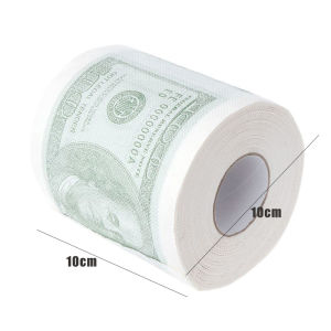 ​Creative Toilet Roll Paper Funny One Hundred Dollar Bill Toilet Roll Paper Novel Gift Household Bathroom Cleaning Merchandises