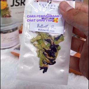 BUNGA TELANG KERING / TEH HERBAL DAUN TELANG 100% ASLI ALAMI KUALITAS PREMIUM GRADE A uk. SACHET