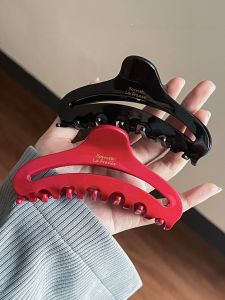 Large Size Acetate Hair Clips Womens French Style Vintage Shark Clamp Hair Grips Stylish Original Design out New 2025