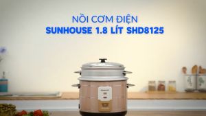 Nồi cơm nắp rời Sunhouse 1.8 lít SHD8125 chính hãng 100% trưng bày mới 99% Dung tích:  1.8 lít Số người ăn 4 - 6 người - Bảo hành 12 tháng