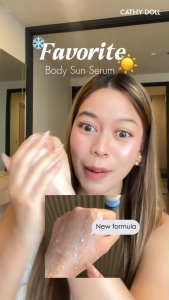 Cathy Doll Aqua Sun Body Sun Serum Series (50ml/140ml) (#Bright Up / #Cool Up / #PDRN Glow)