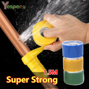 YESPERY 1.5M Super Strong Waterproof Tape Stop Leaks Seal Repair Tape High Pressure Resistant Silicone Tape Pipe Repair Patch Rubber Seal