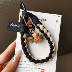 สายโซ่โทรศัพท์ผูกคอแบบสั้นสำหรับผู้หญิง สายรัดข้อมือถักแฟชั่นสำหรับกล้องดิจิตอล สายรัดข้อมือถักแบบมีสไตล์สำหรับกลางแจ้ง