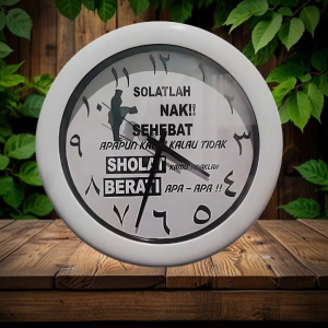 Jam Dinding Quotes Motivasi Islami Dekorasi Hiasan Dinding Islami l Jam Dinding Kaca - Hiasan Dinding Kamar | Jam Dinding Aksesoris Rumah Minimalis l ukuran 30cm