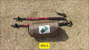 Airy Mesh Tent Outdoor Camping Mosquito-Proof Single Hiking Tent Lightweight Inner Tent Pole-Free Tent Backpacking 1 Person