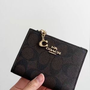 Co h กระเป๋าสตางค์ แท้ F78002 กระเป๋าสตางค์ผู้หญิง/กระเป๋าตัง / กระเป๋าสตางค์ผู้หญิงพับได้/กระเป๋าสตางค์บัตร/กระเป๋าซิป