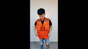 Large Mesh Breathable Reflective Clothing Reflective Vest Multi-Pocket Volunteer Labor Protection Vest Construction Work Vest