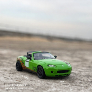 Mô Hình Xe Đua Mazda MX-5 Bằng Kim Loại 1/64