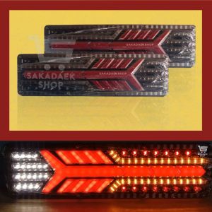 Lampu Stoplamp Rem Belakang Truck 24Volt Model Busur Panah - 1 Set