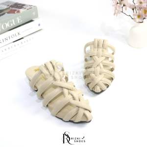Sandal Heels Wanita Kronjo Terbaru Hak 3 Cm Hitam Mocca Crem Burgundy