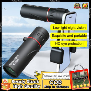 2วัน🚀คลังสินค้าท้องถิ่น🚀2000x2กล้องโทรทรรศน์โทรศัพท์มือถือแบบพกพาขนาดเล็ก4กล้องส่องทางไกลแบบหนึ่งตา HD พร้อมที่จับตั้งแคมป์ล่าสัตว์กลางแจ้งกล้องโทรทรรศน์ดูนก
