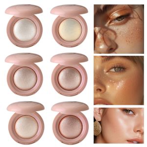 Long-lasting waterproof fine shimmer highlighter natural glossy effect brighten the contour and modify the face