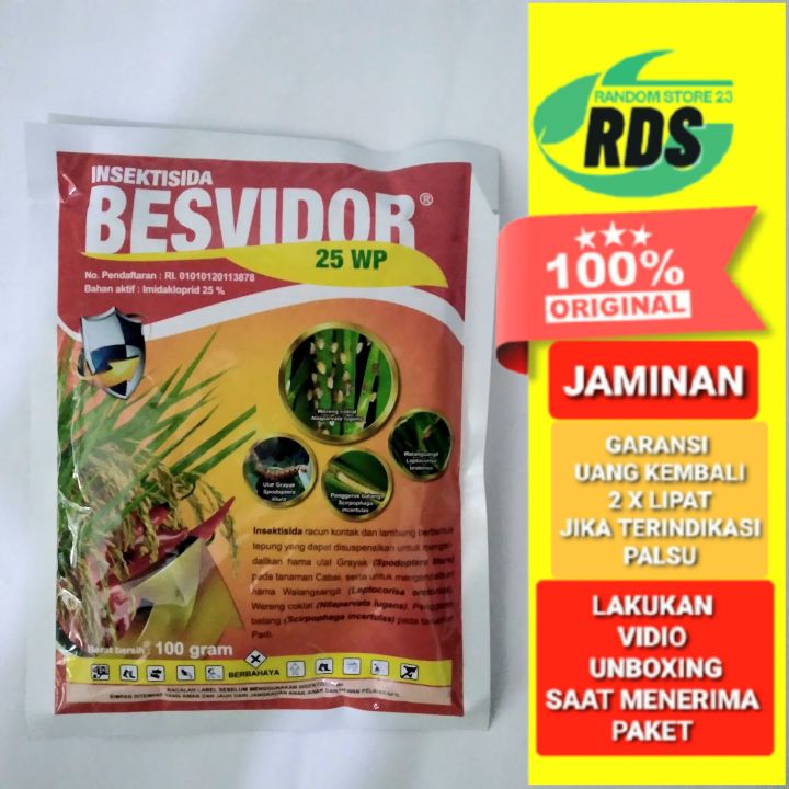 Insektisida Besvidor 25 WP 100gr bahan aktif Imidakloprid 25 %