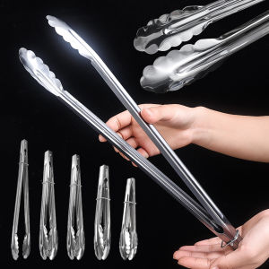 【On Sale】Stainless Steel Kitchen Cooking Tongs BBQ Clip Salad Bread Food Clamp Tool