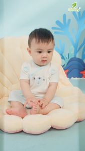 LULLABY - Bộ cài lệch cộc tay cho bé trai/bé gái - NH349N