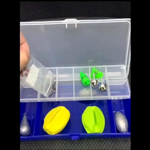 SITA Fishing Lure Box Tackle Bait Boxes Waterproof Bait Jig Storage Box Double-Layer Compartments Case