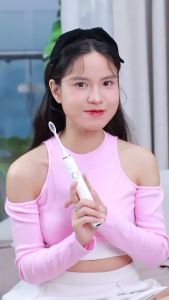 Bàn chải điện Brushie Ultra Plus 5 chế độ bàn chải phù hợp cho cả người niềng răng ban chai dien bàn chải điện công nghệ sóng âm chải sạch mảng bám