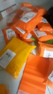 FULL SIZE - 1KG Túi Gói Hàng Niêm Phong Màu Cam Nổi Bật - Túi Đóng Hàng Niêm Phong Trơn Bóng Dai Dẻo