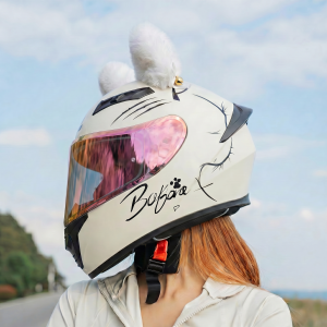 AIS | Motorcycle Helmet Cat Ear Style Female 3C Certified