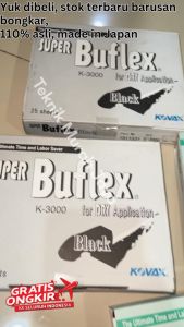 KOVAX BUFLEX ASLI JEPANG Amplas Kotak Lembaran Sheet 130 x170mm Dry Sanding BLACK HITAM K-3000