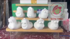 Tượng tô màu Thạch Cao Sâu Larva (Không kèm màu vẽ) trò chơi trẻ em